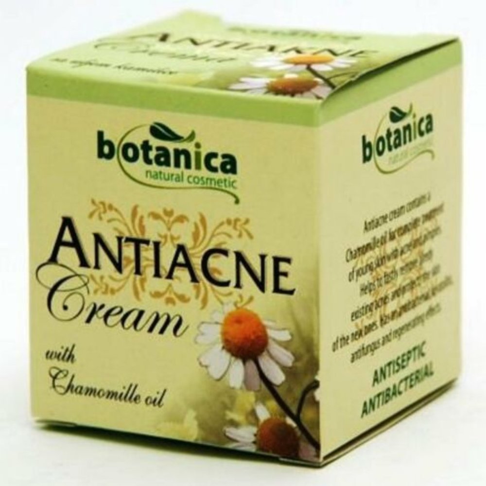 Botanica Natural Cosmetics. Anti - Acne Cream with Chamomile Oil - 50 ml.